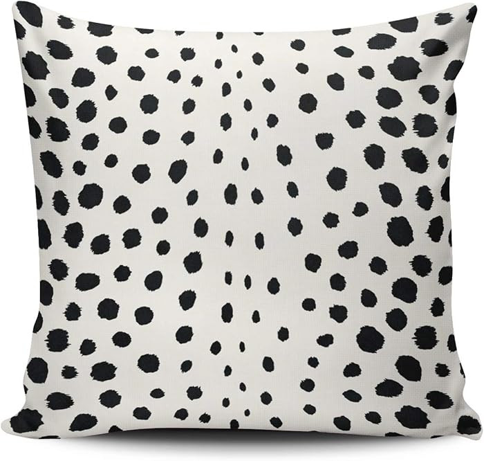 Fanaing Chic Black Cheetah Print Pattern Pillowcase Home Sofa Decorative 20x20 Inch Square Throw ... | Amazon (US)