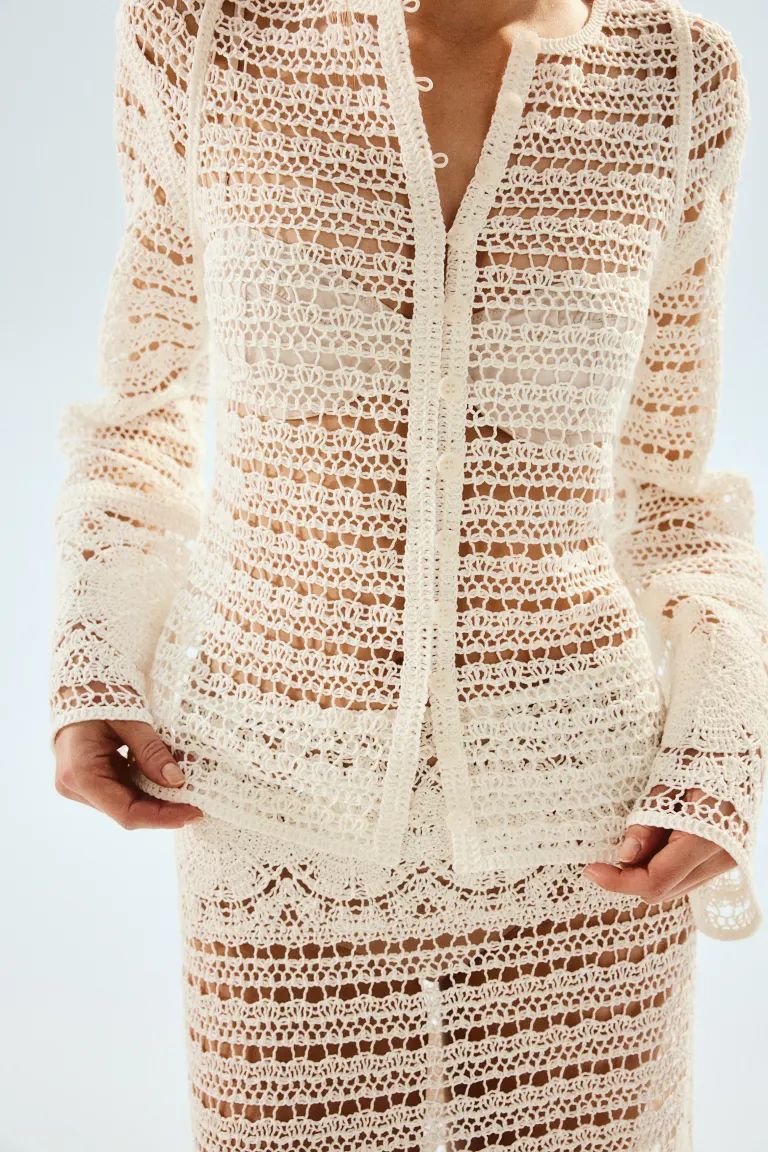Crochet-look Cardigan | H&M (US + CA)