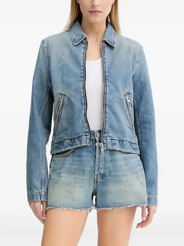 zip-fastening denim jacket | Farfetch Global