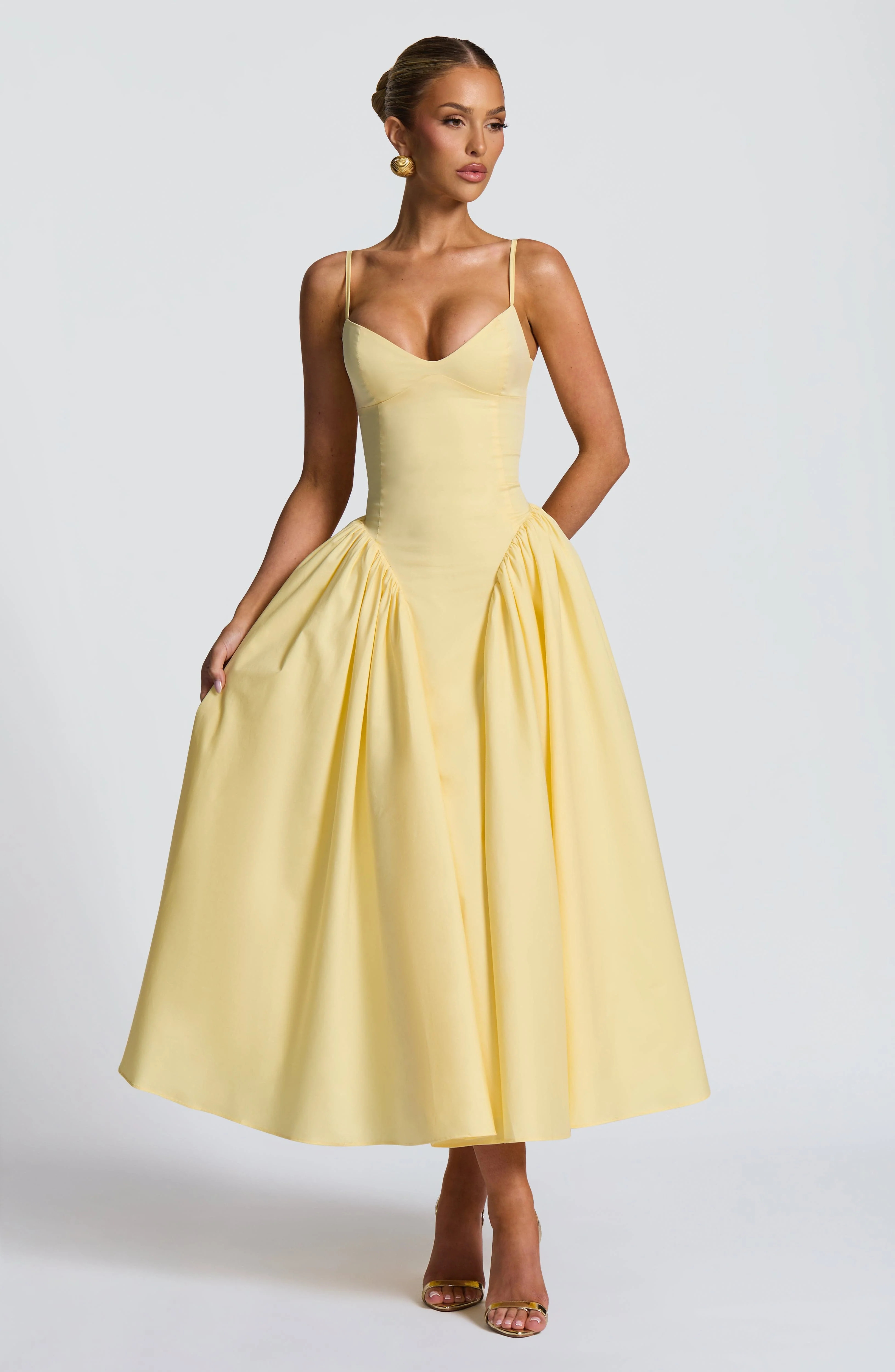 Emerson Midi Dress - Lemon | Babyboo (global)