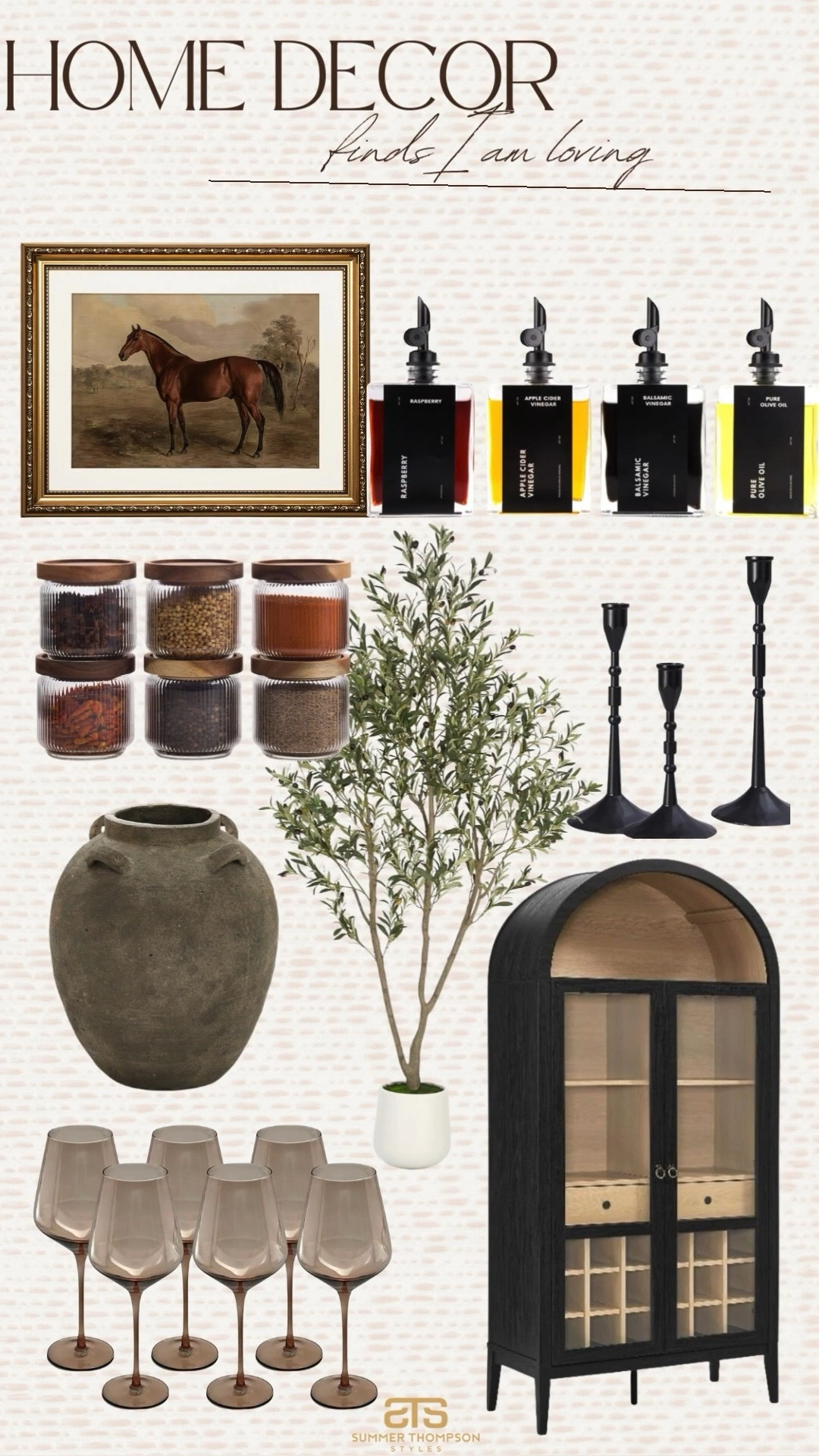 Home decor finds from Amazon that I’m currently eyeing! 

Wall art painting dispensers kitchen storage candlesticks vase ceramic ware faux plant cabinet trending home decor 
#summerthompsonstyles