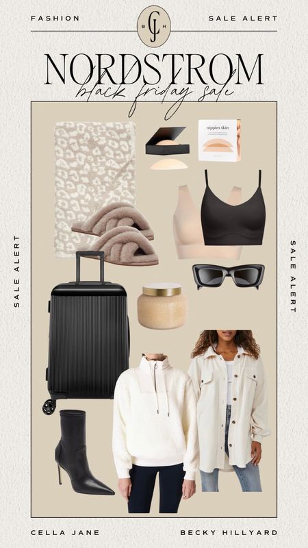 My favorites items from Nordstrom for this holiday gifting season! Some still on sale from Black Friday. Cozy blanket, slippers, seamless bra, pajamas set, leggings, booties, lash grow, sunglasses , Nike sneakers, candle. Cella Jane 

#LTKHoliday #LTKGiftGuide #LTKstyletip