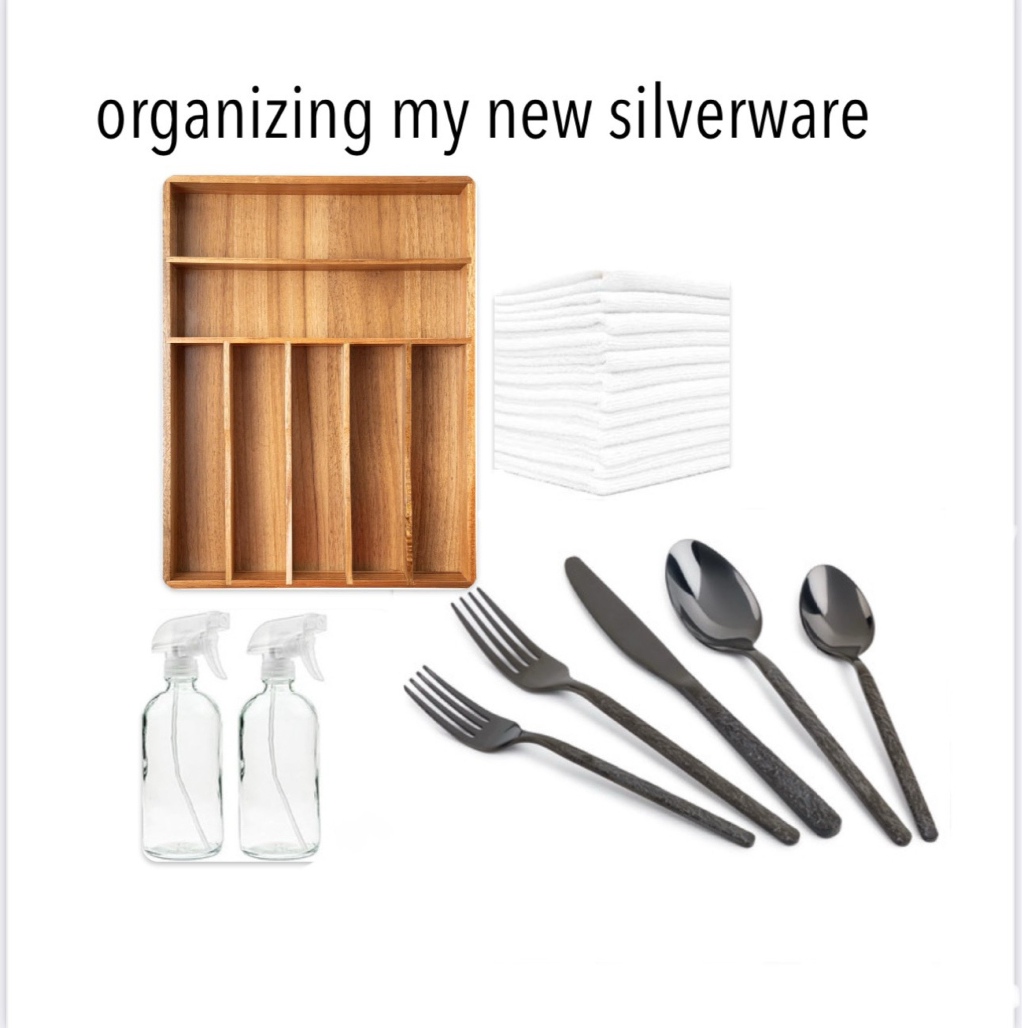 Everything i used to organize my new silverware drawer including the silverware 

#LTKHome