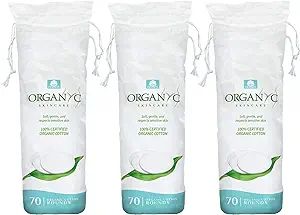 Organyc - 100% Certified Organic Cotton Rounds - Biodegradable Cotton, Chemical Free, for Sensiti... | Amazon (US)