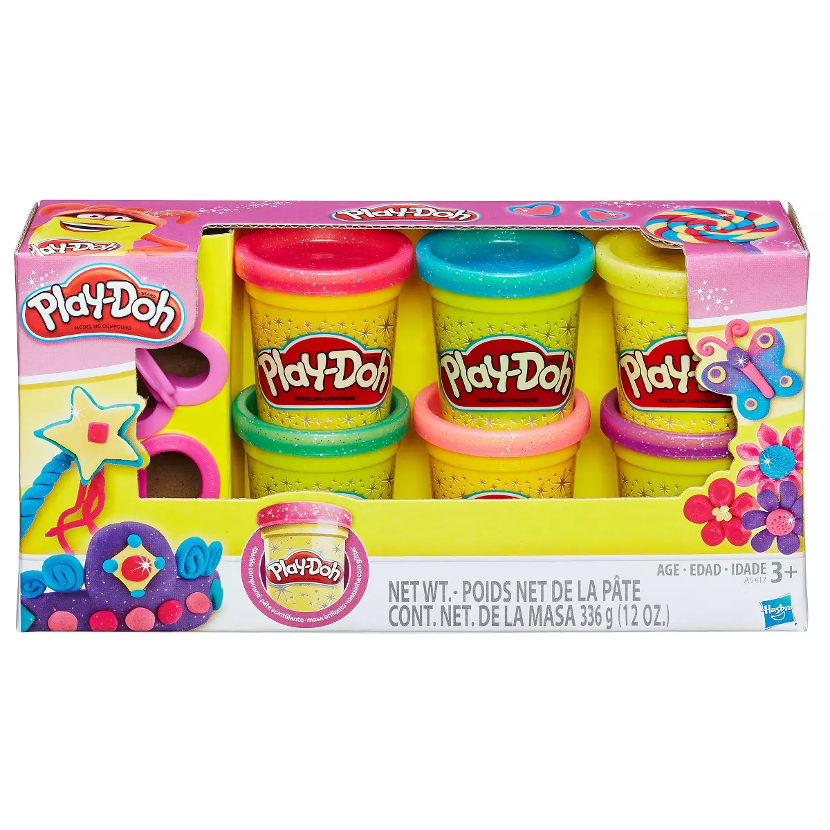 Play-Doh Classic Canister Retro Set with 6 Non-Toxic Colors