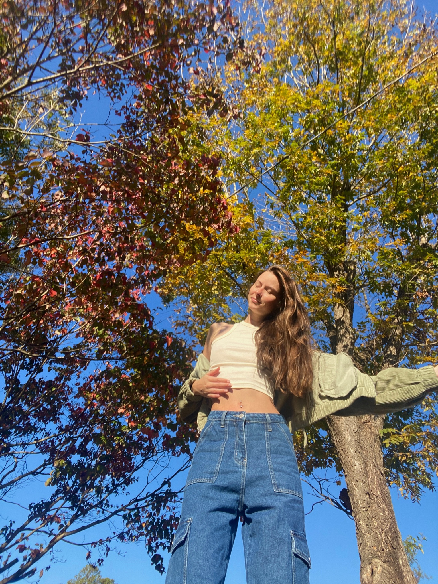 Shein denim cargo pants fall outfit style, chic casual outfit, minimalist style 

#LTKbeauty #LTKstyletip #LTKfit