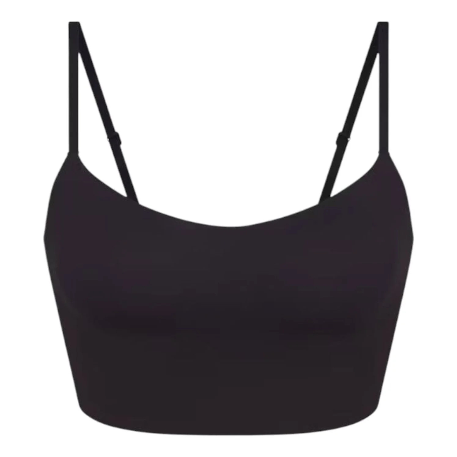 (WMNS) Nike x SKIMS Matte Cami Longline Bra 'Obsidian' BRSPT5115-OBD | KICKS CREW