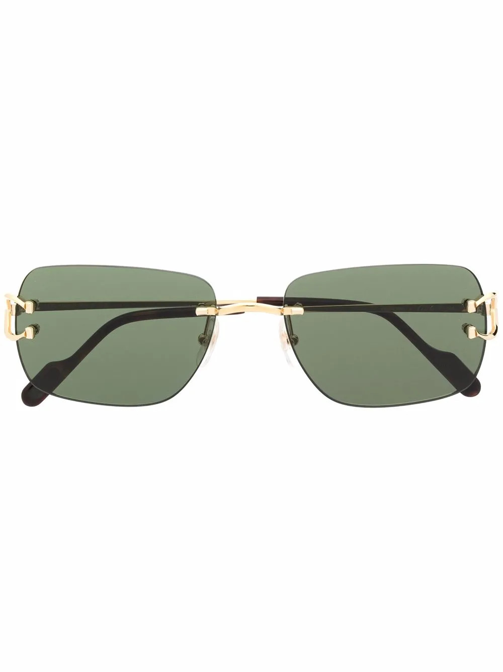Cartier Eyewear rectangle-frame Sunglasses - Farfetch | Farfetch Global