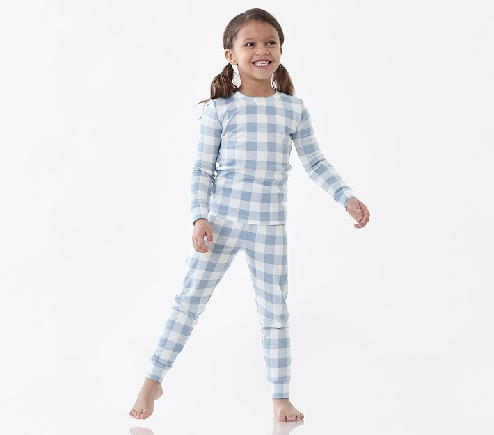 Silky TENCEL™ Check Pajama Set | Pottery Barn Kids