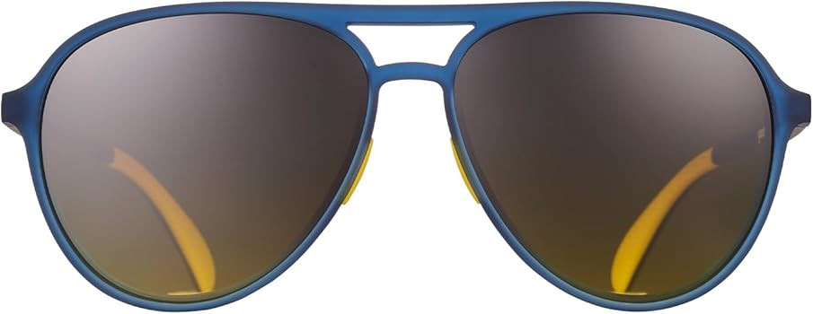 goodr Frequent Skymall Shoppers Polarized Aviator Sunglasses, Large Sized (Mach G), Navy Frame wi... | Amazon (US)