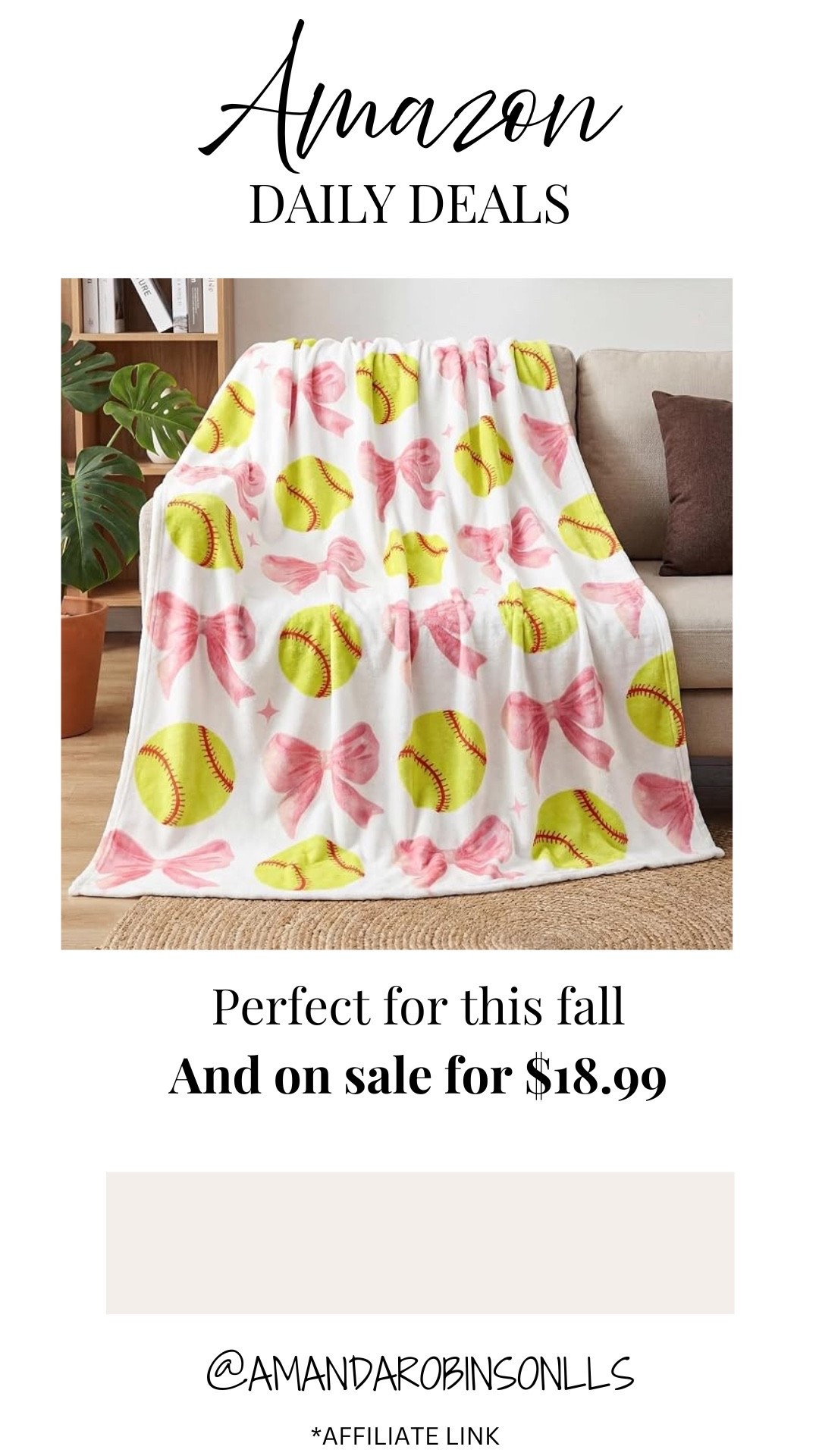 Amazon daily deals
Softball blanket

#LTKSaleAlert