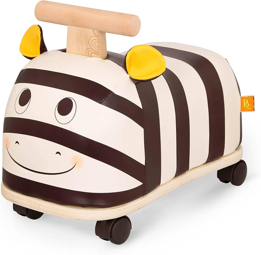 B. toys – Ride-On Zebra – Ride-On Toy for Toddlers – Soft Seat – Wooden Toys – 18 Month... | Amazon (US)