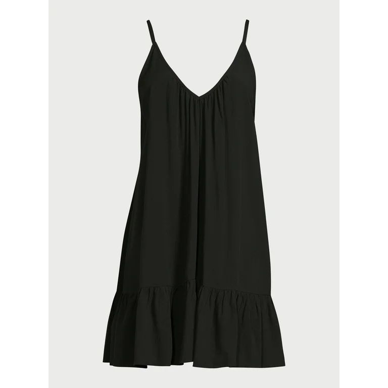 Jessica Simpson Women's Ruffle Dress Swimwear Coverup, Sizes XS-XXL | Walmart (US)