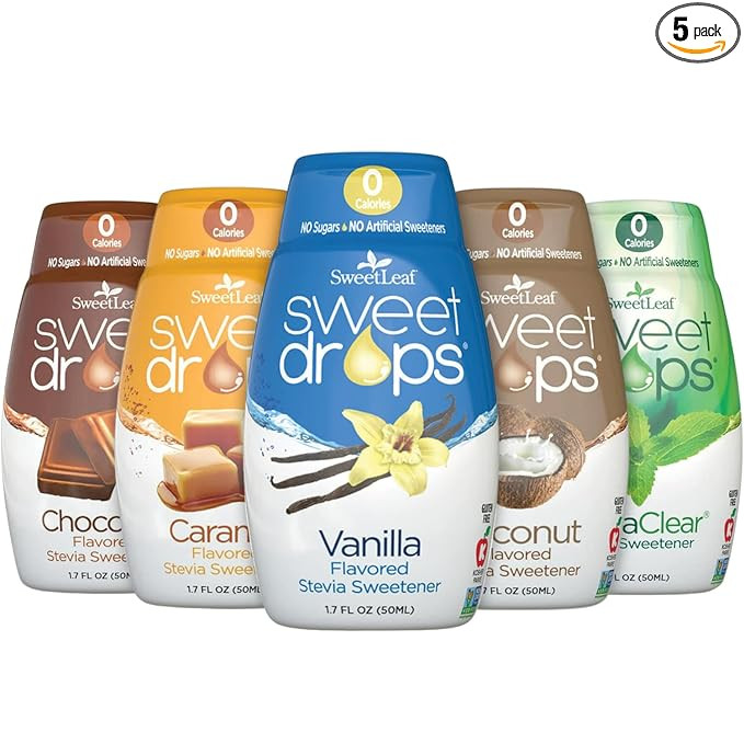 SweetLeaf Sweet Drops Stevia Liquid Sweetener Variety Pack - Sweeten and Flavor Foods, Keto Coffe... | Amazon (US)