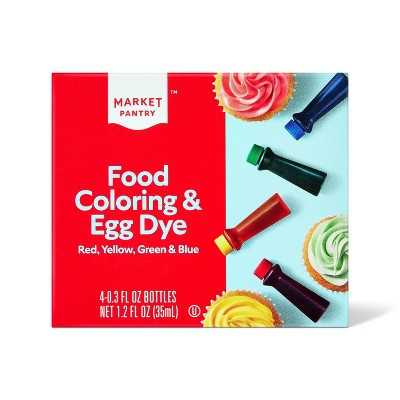 Food Coloring & Egg Dye 4pk 1.2 fl oz - Market Pantry™ | Target