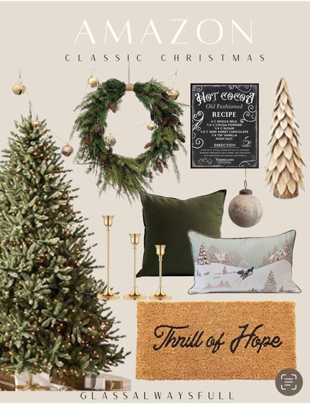 Amazon classic Christmas decor, Amazon Christmas, classic Christmas, traditional Christmas decor, Christmas tree, Christmas wreath, Christmas pillows, door mat, Christmas door mat, holiday decor, Amazon holiday decor. Callie Glass. 

Follow my shop @Glassalwaysfull on the @shop.LTK app to shop this post and get my exclusive app-only content!

#liketkit 
@shop.ltk
https://liketk.it/3QCSh

Follow my shop @Glassalwaysfull on the @shop.LTK app to shop this post and get my exclusive app-only content!

#liketkit #LTKSeasonal #LTKHoliday #LTKhome #LTKSeasonal #LTKhome #LTKHoliday
@shop.ltk
https://liketk.it/3Rtjm

#LTKhome #LTKSeasonal #LTKHoliday