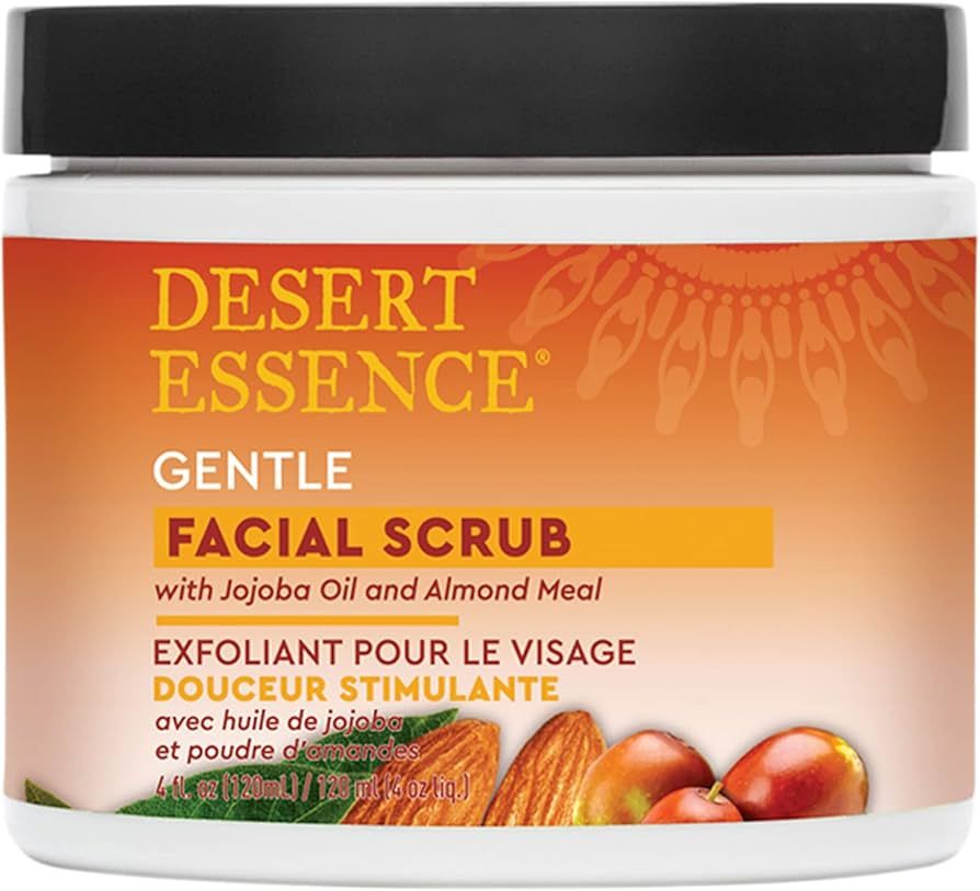 Desert Essence, Gentle Stimulating Facial Scrub 4 fl. oz. - Gluten Free - Vegan - Cruelty Free - ... | Amazon (US)