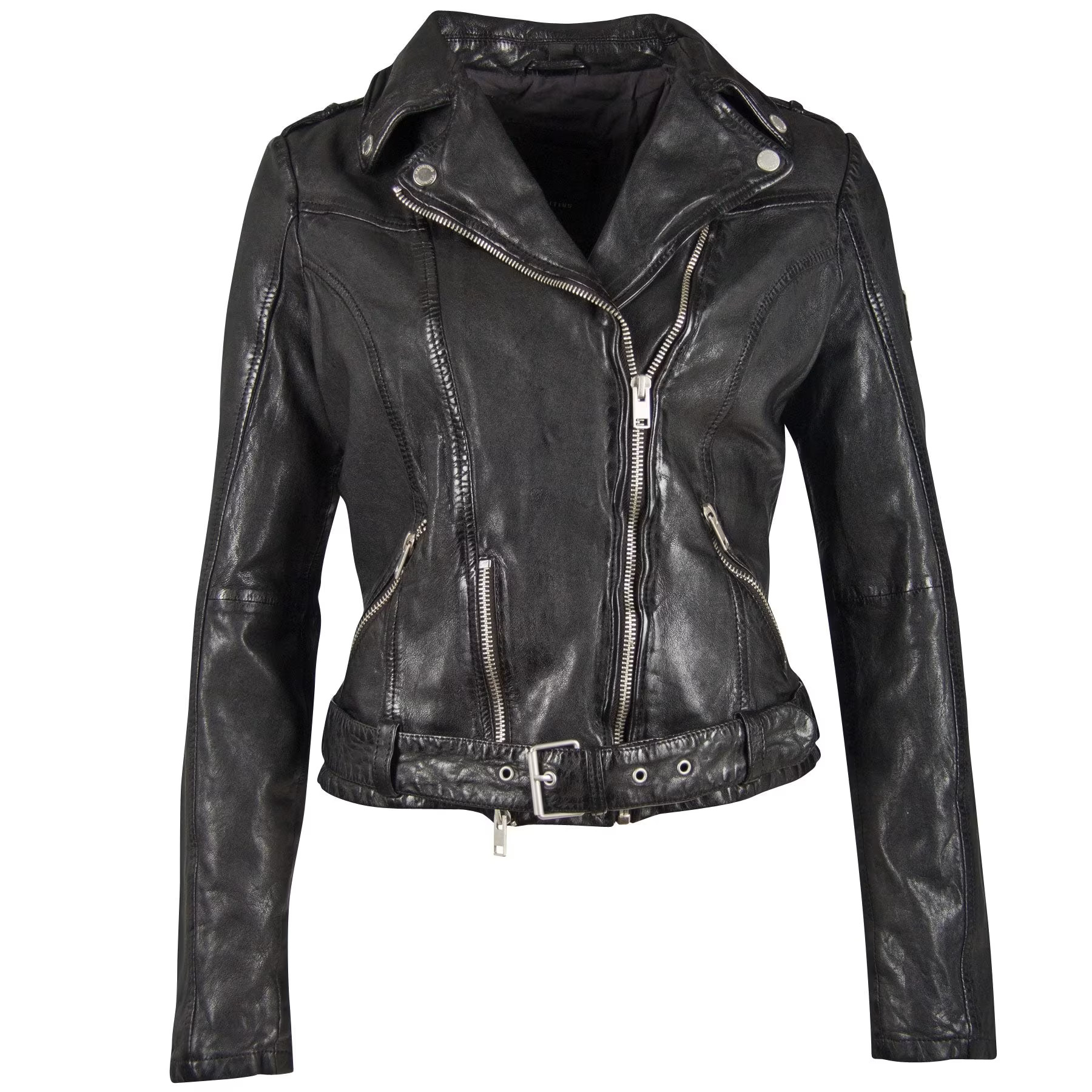 Wild Rf Leather Jacket, Black | Wolf & Badger