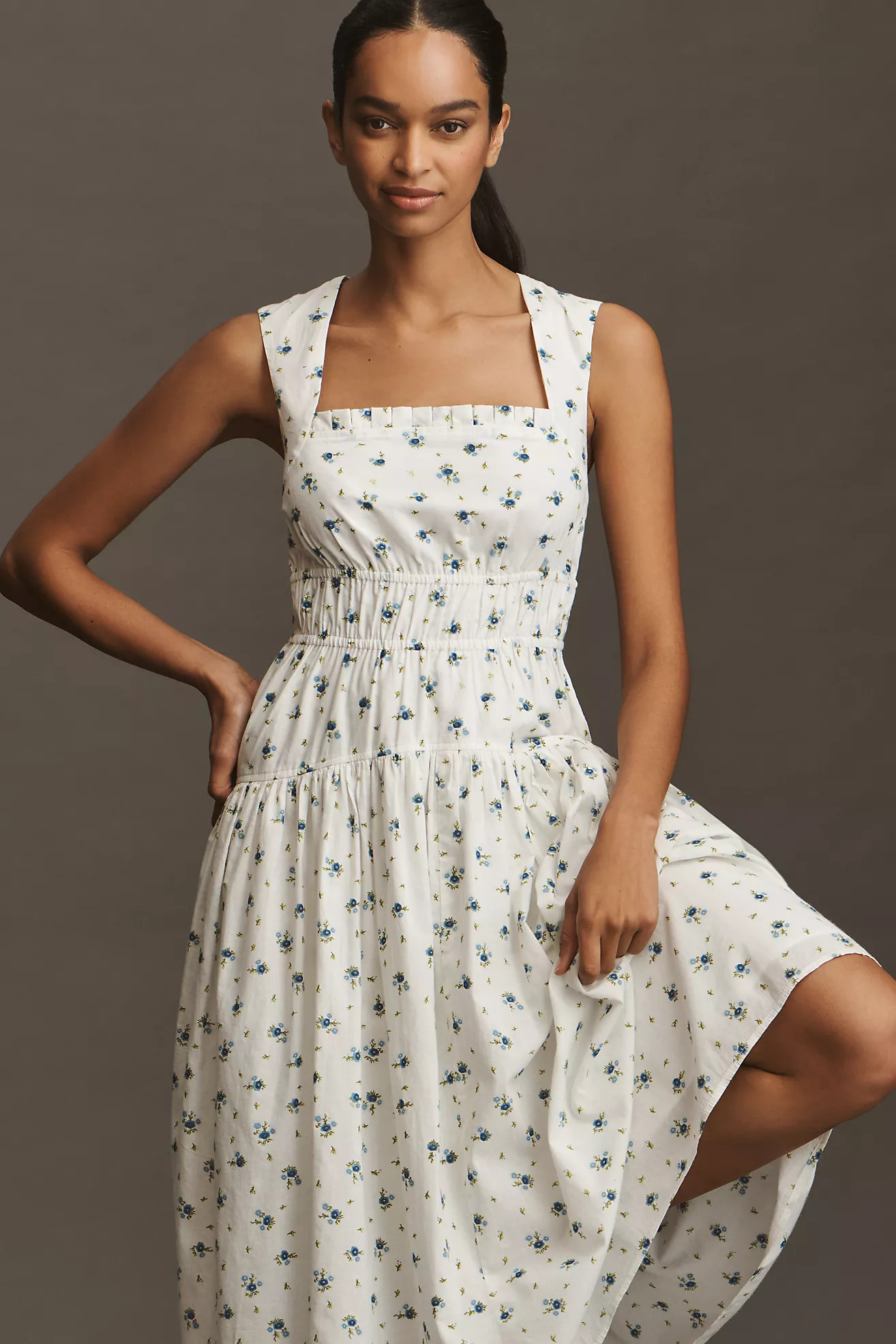 Avec Les Filles Sleeveless A-Line Midi Dress | Anthropologie (US)