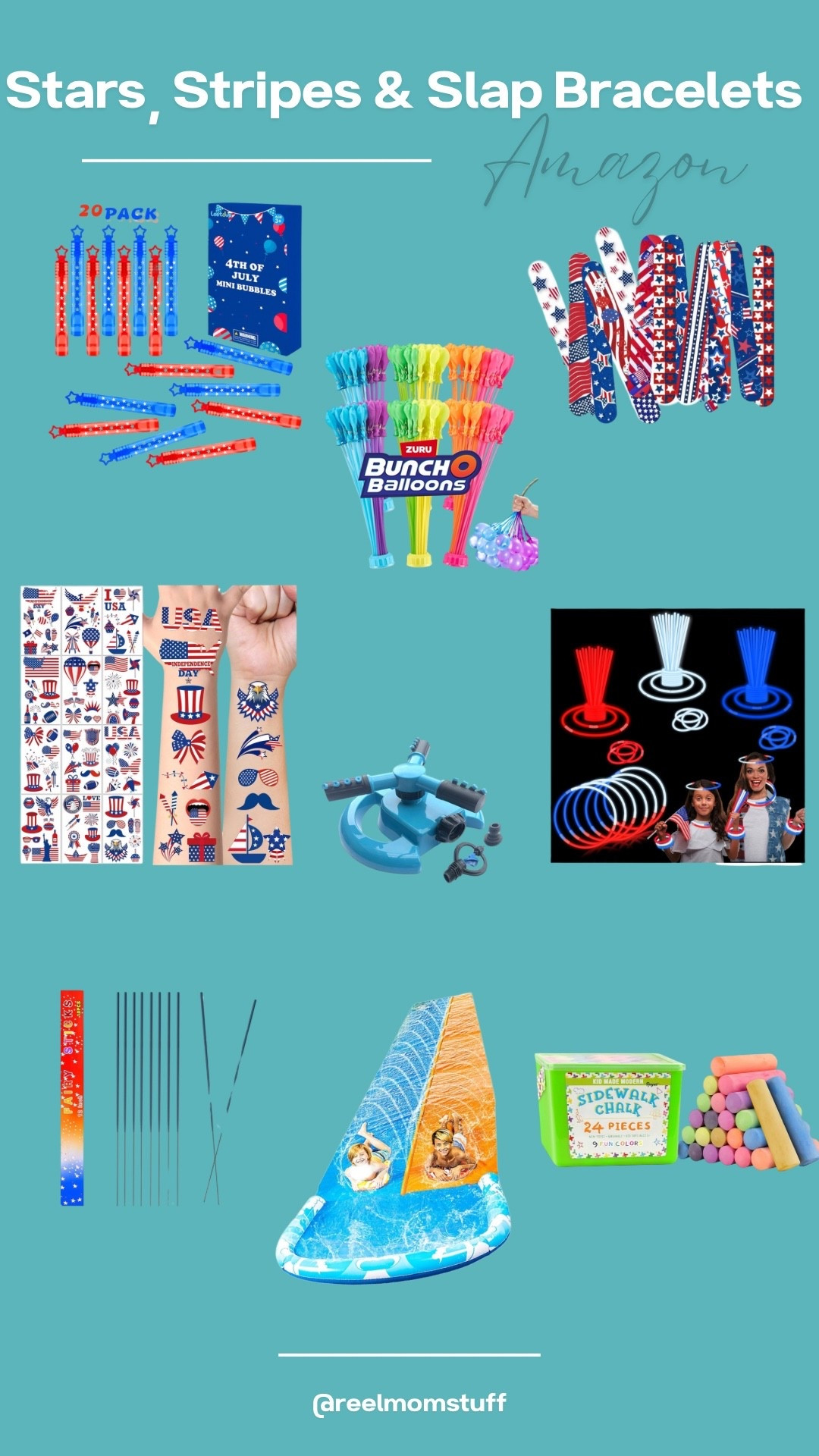 Stars, stripes & slap bracelets. Perfect 4th of July supplies!

#LTKParties #LTKFamily #LTKKids