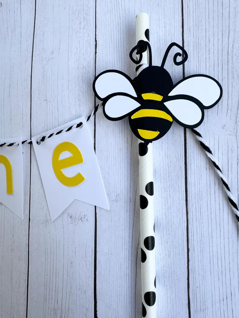 Bumble Bee Cake Topper Bee Cake Topper Fun to Be One Sweet to Be One Bee Birthday Bee First Birth... | Etsy (US)