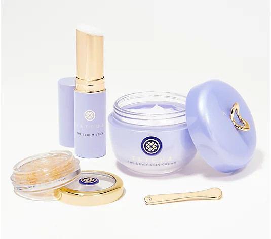 TATCHA Dewy Skin Cream Serum Stick and Lip Balm 3-Piece Kit | QVC