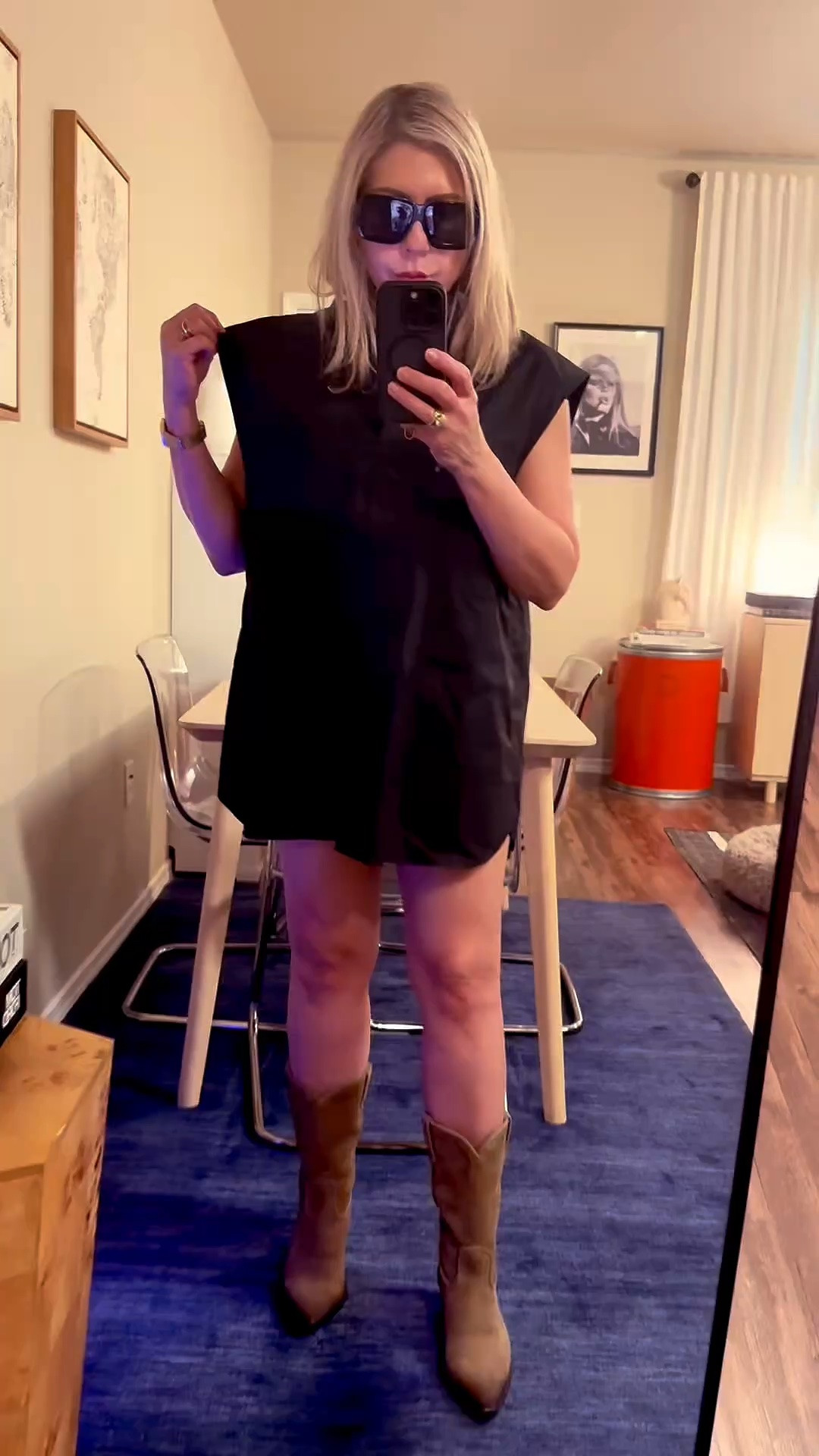 Zara top can be wore as a short dress. Zara boots. Both Fall Winter 2026. Linking similar. @Zara #cowboyboots #boots #zara #zaratop #zaradress #cowgirl

#LTKNYFW #LTKgrwm #LTKootd