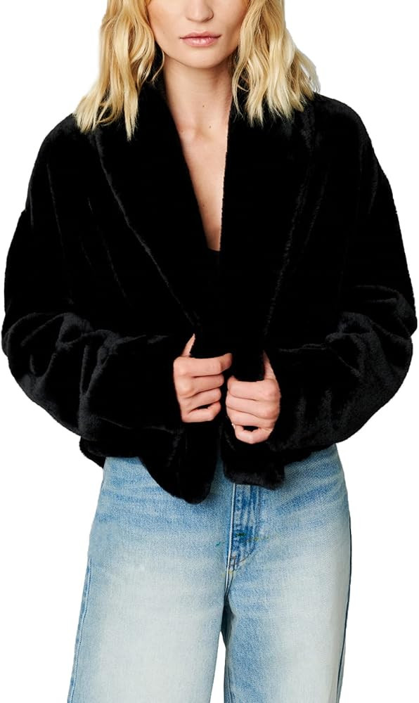 [BLANKNYC] Womens No Closure Faux Fur Coat | Amazon (US)