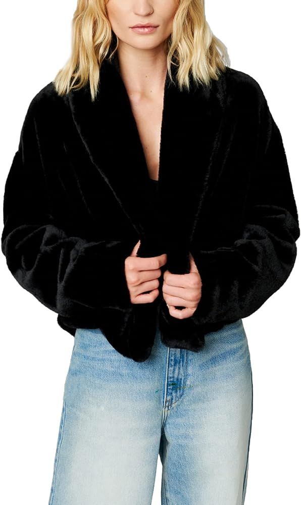 [BLANKNYC] Womens No Closure Faux Fur Coat | Amazon (US)