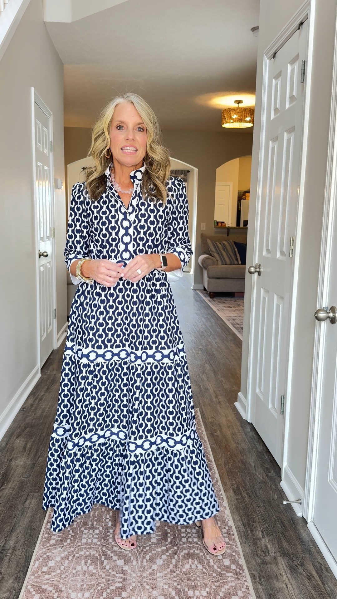 Beautiful dress for church, work, showers. Wearing XS 

#LTKOver40