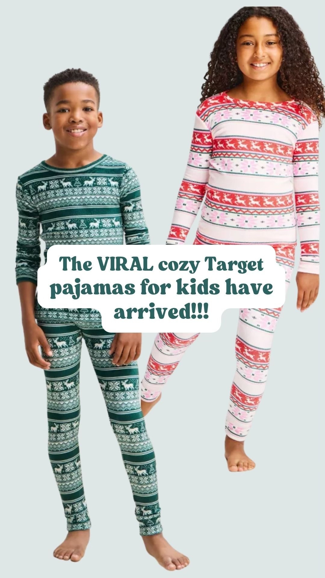 The VIRAL cozy Target pajamas for kids have arrived!!! Toddler sizes are slowly becoming available online- we will update this link as they drop 

*STORY