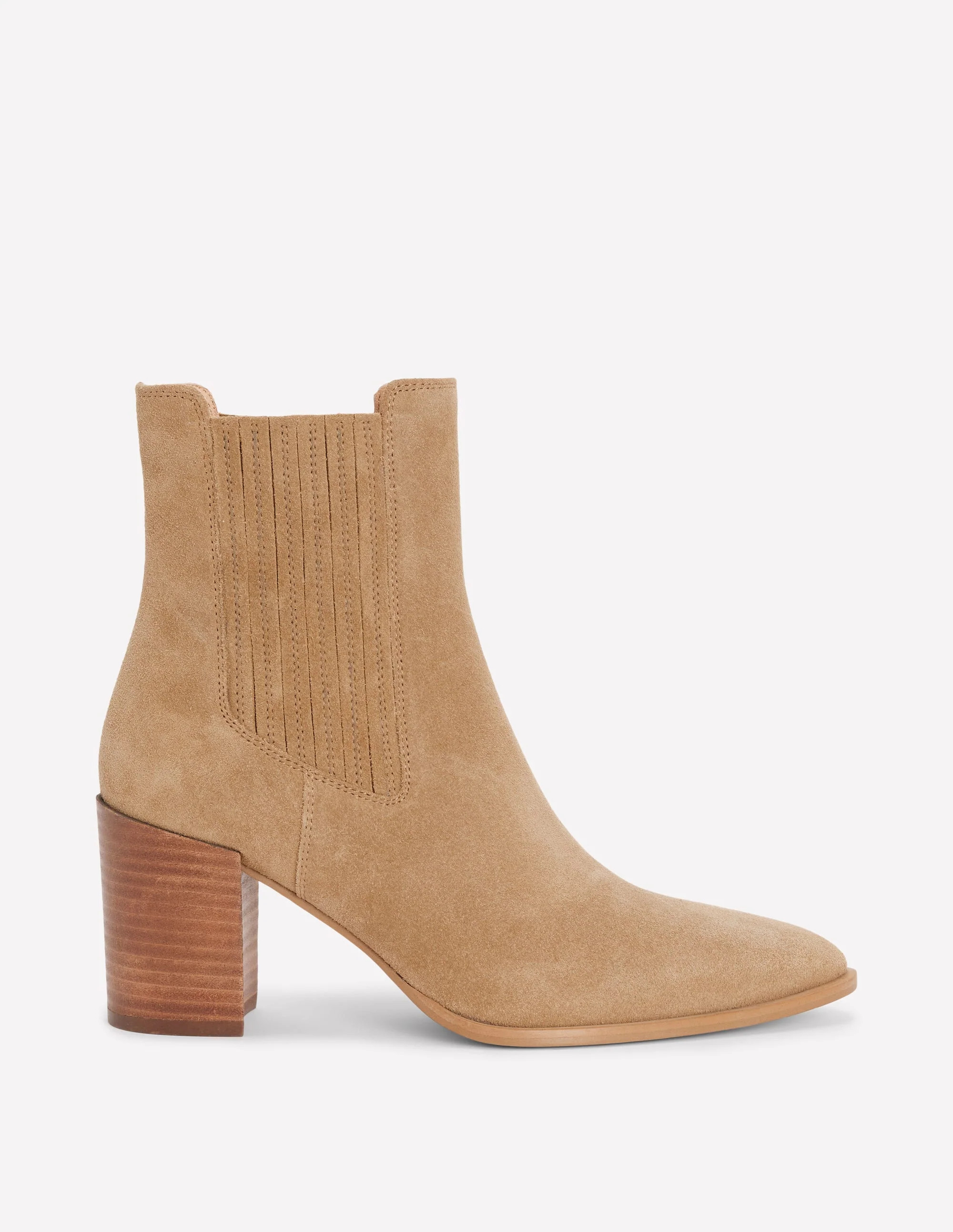 Bottines d\u00e9contract\u00e9es \u00e0 bout pointu-Tabac | Boden FR