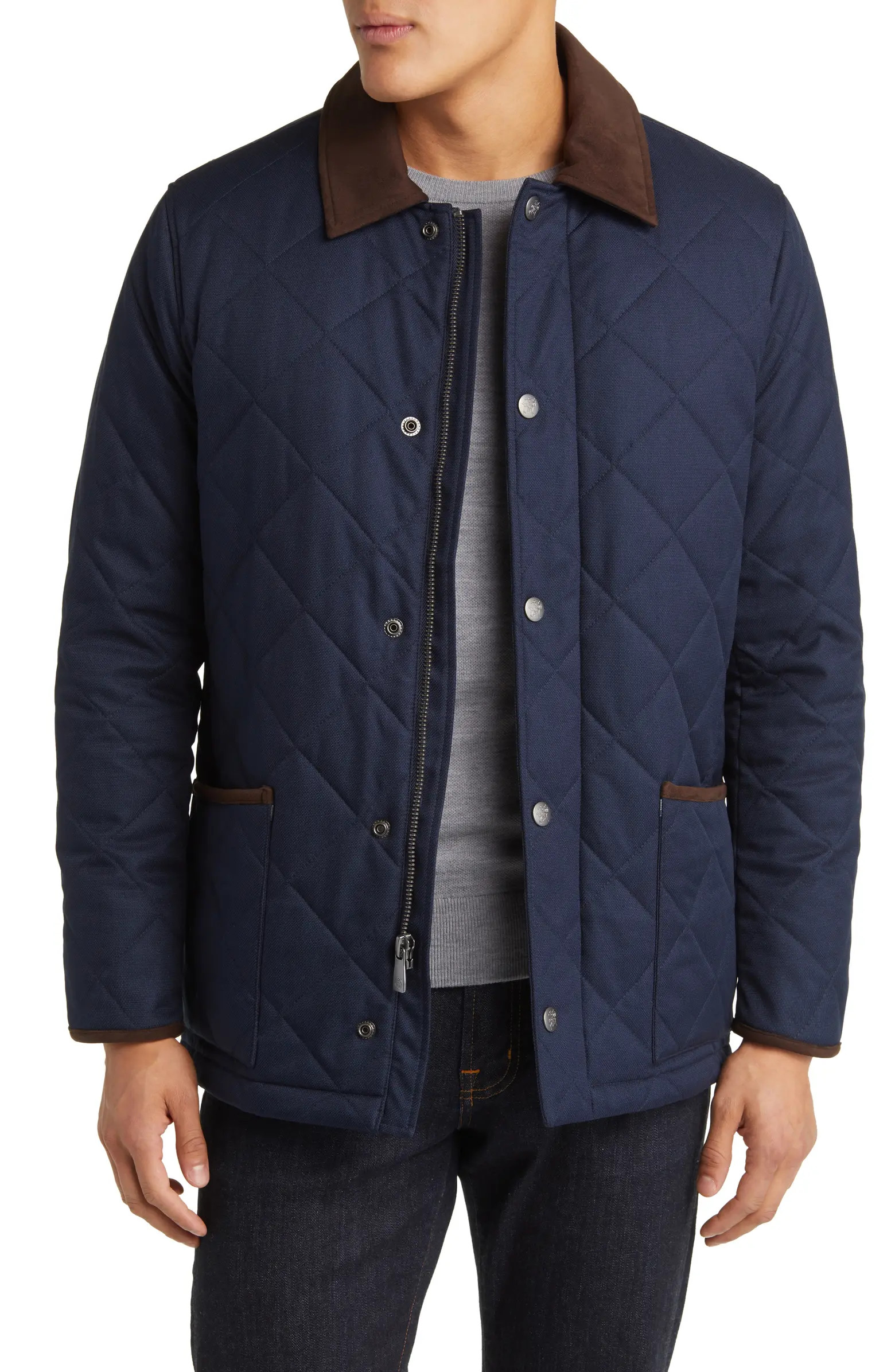 Hart Schaffner Marx Erikson Water Resistant Quilted Riding Jacket | Nordstrom | Nordstrom