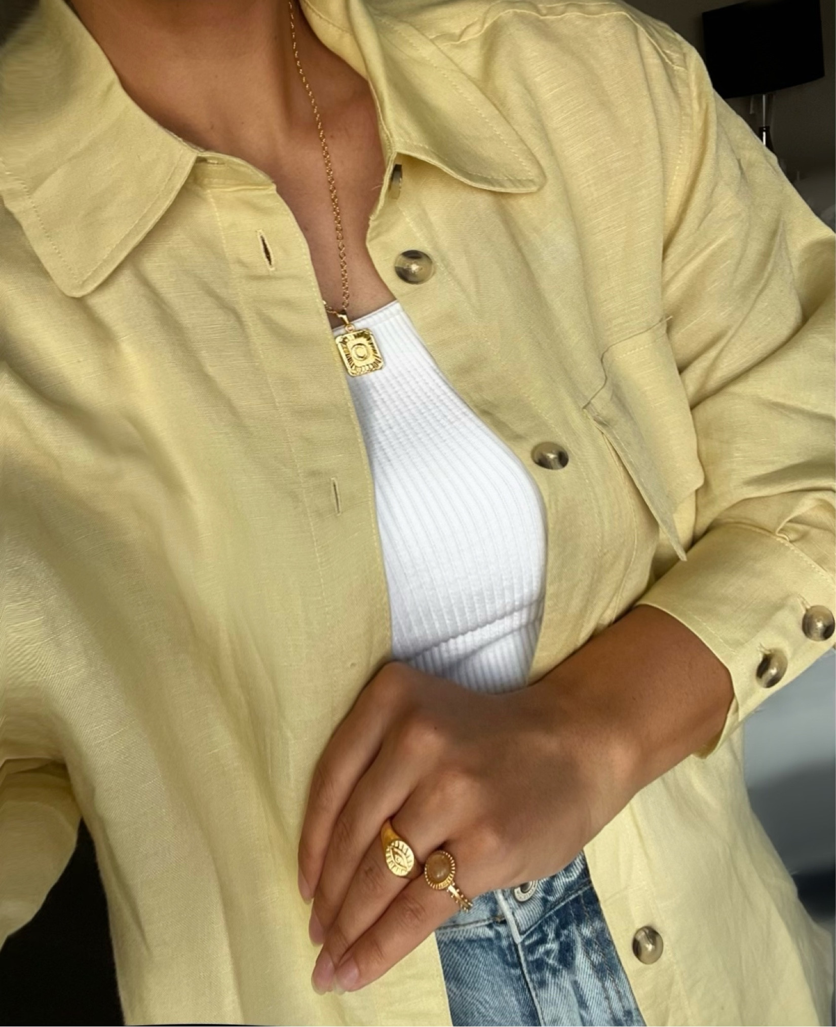 Spring outfits, yellow shirt 💛 

#LTKfindsunder50 #LTKU #LTKstyletip