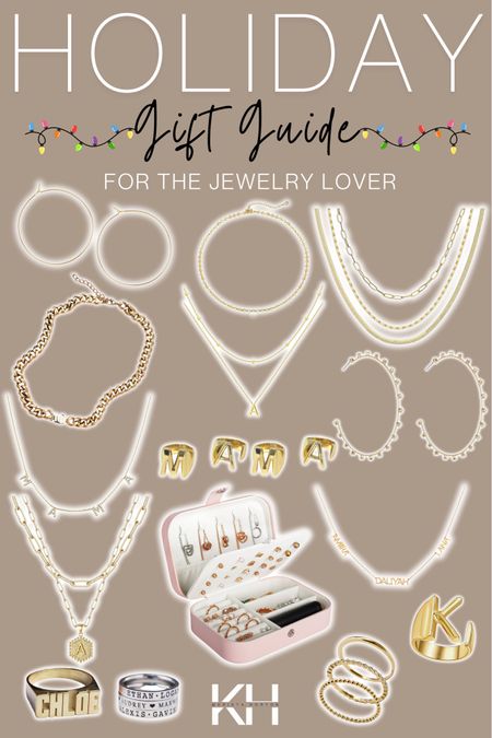 Holiaay gift guide for a jewelry lover!!

Women's necklaces, necklace, stackable necklace, stackable ring, jewelry ideas, earrings, hoops, jewelry box, chunky necklace, custom jewelry, gift guide for her, gift guide for women, personalized
#LTKHoliday #LTKGiftGuide
#LTKSeasonal

#LTKGiftGuide #LTKSeasonal #LTKstyletip