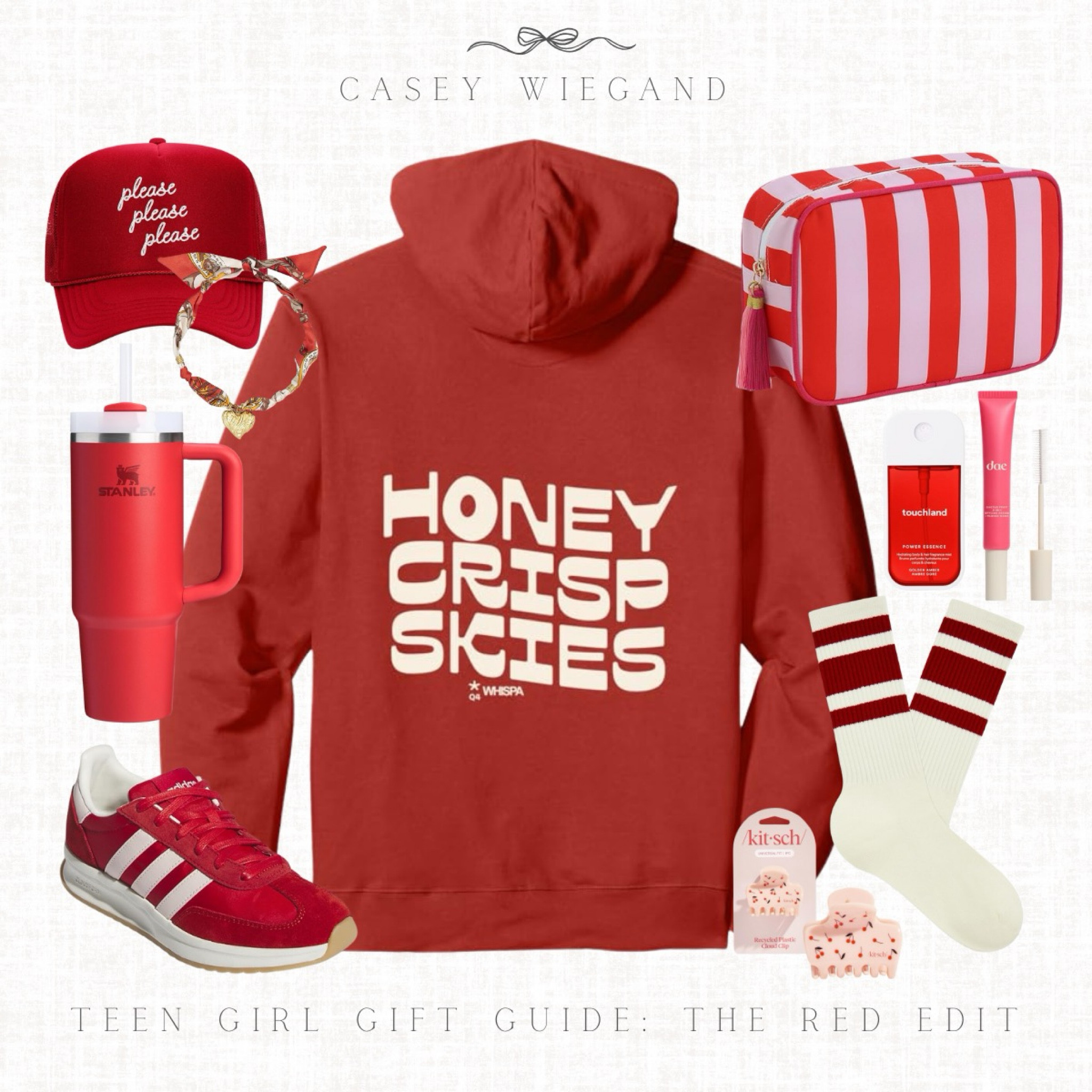 The Red Edit ❤️✨

Think the perfect hoodie, a Stanley topped with a bow, a bandana scrunchie, and all the little pops of red that feel festive and fun.

Whether you’re wrapping for your teen or just need ideas to bookmark, this guide is full of cozy favorites they’ll reach for again and again.

#LTKStyleTip #LTKFindsUnder50 #LTKSeasonal
