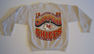 Size L 1993 1990s Vintage Kansas City Chiefs Sweatshirt Made in USA KC Chiefs  | eBay | eBay US