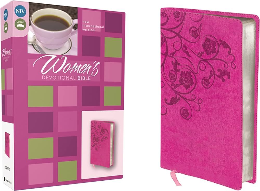 NIV, Women's Devotional Bible, Leathersoft, Pink | Amazon (US)