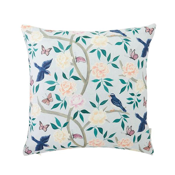 Soft Blue Chinoiserie Pillow | Caitlin Wilson Design