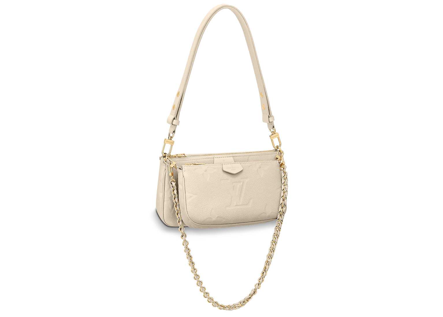 Women's Louis Vuitton Pochette Monogram Empreinte in Beige | StockX