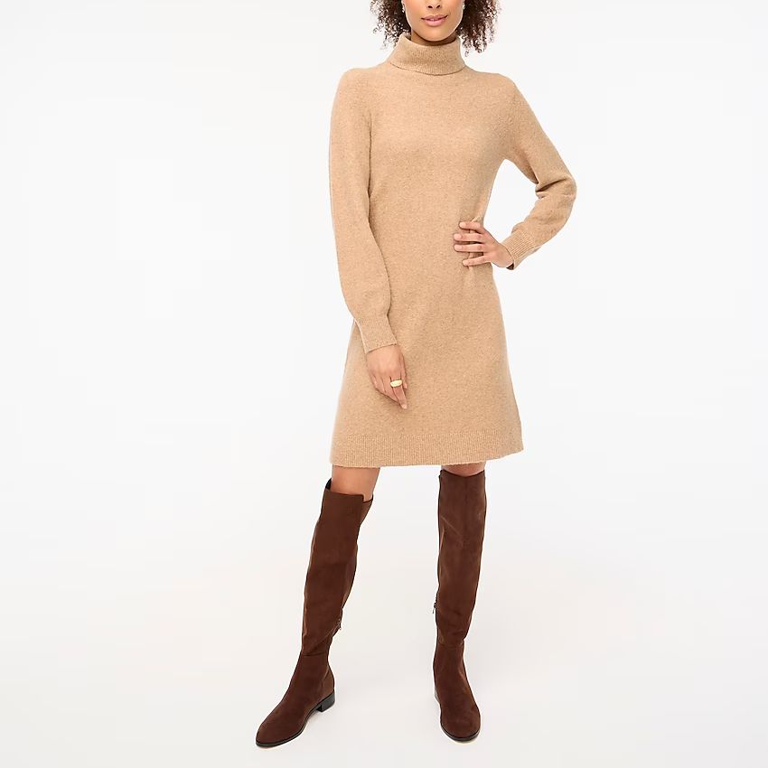 Turtleneck sweater-dress | J.Crew Factory