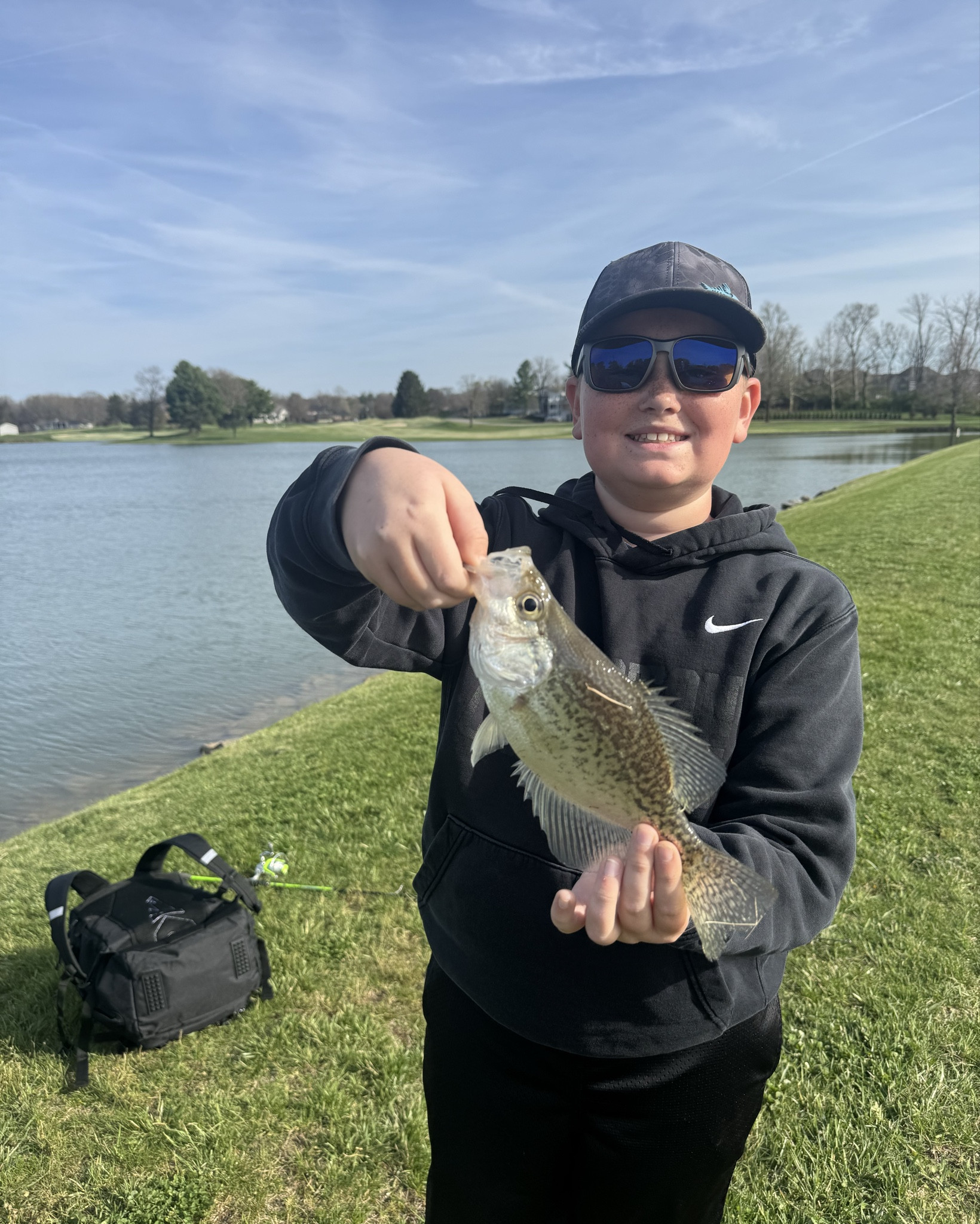 Brady LOVES to fish 🎣 

Yall it’s soooo cute! He says all he wants to do is be a fisherman 🥰

Everything is self taught (aka YouTube) bc I literally don’t know anything lol but he’s teaching me and then we are learning together 🫶

#LTKKids #LTKActive #LTKmomlife