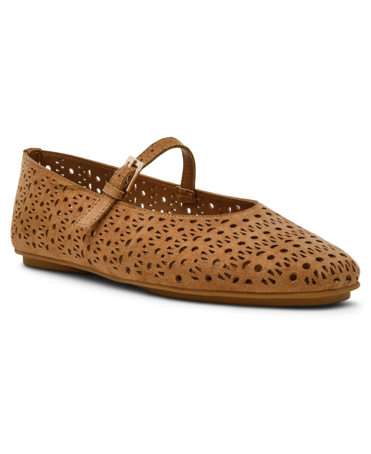 Anne Klein Women's Connie-p Mary Jane Buckle Flats - Light Brown | Macy's