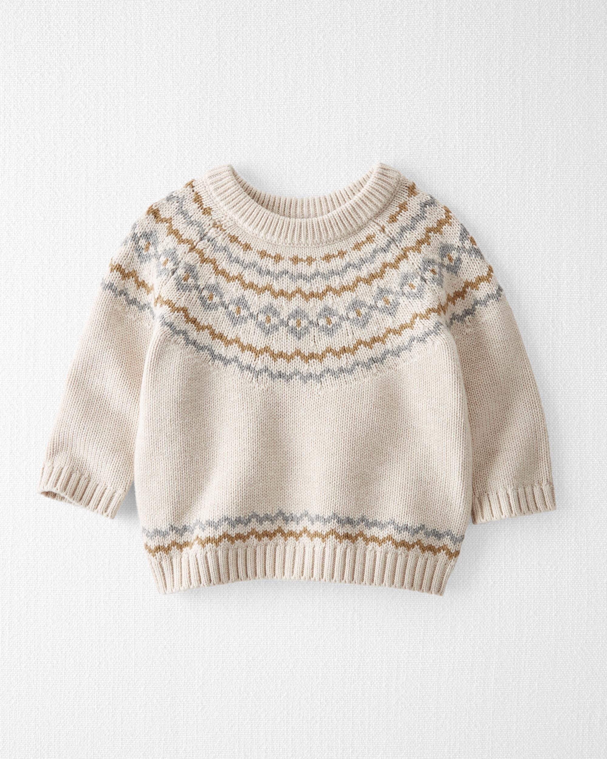 Toddler Chunky Organic Cotton Fair Isle Sweater | Carter's