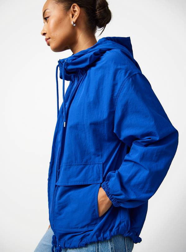 Buy Cobalt Blue Hooded Windbreaker XXL | Jackets | Tu | Tu Clothing