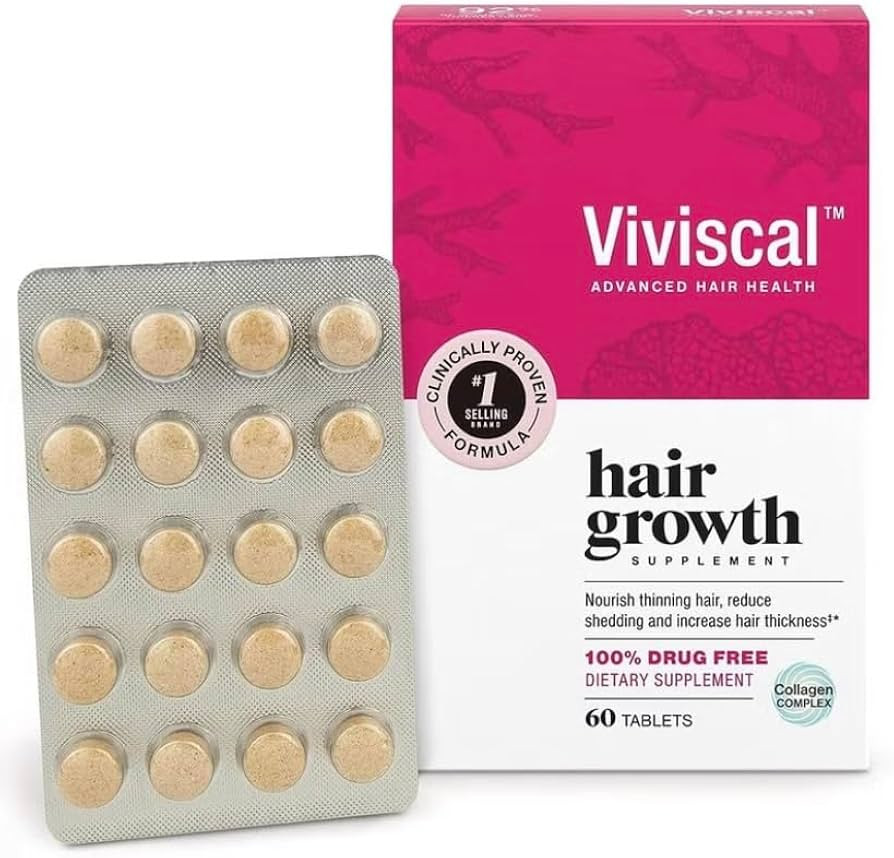 Viviscal Hair Growth Supplements for Women to Grow Thicker, Fuller Hair, Clinically Proven with P... | Amazon (US)