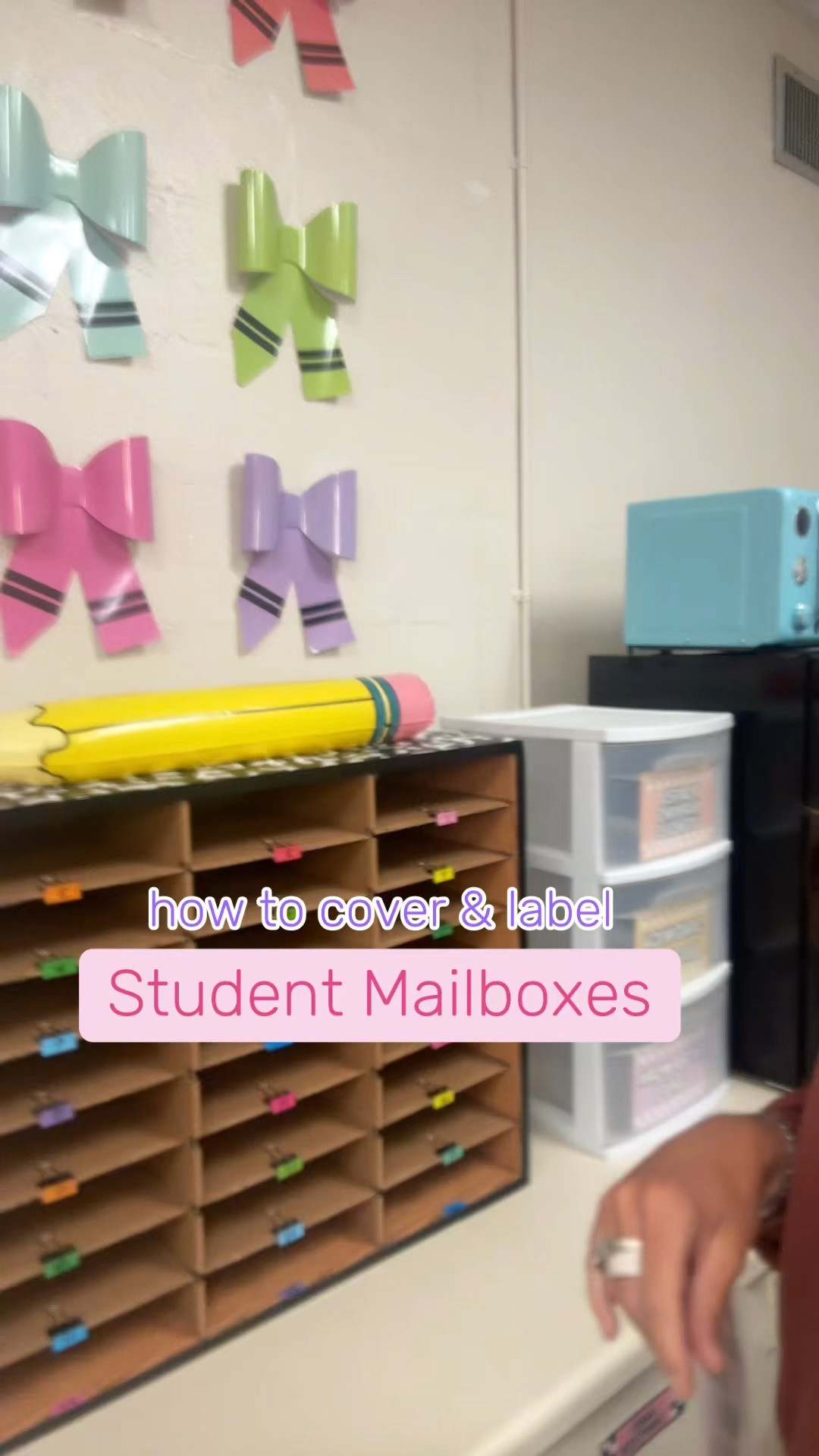 Classroom student mailboxes! See video for how I use these products!  #classroomdecor #classroomsetup #teachers