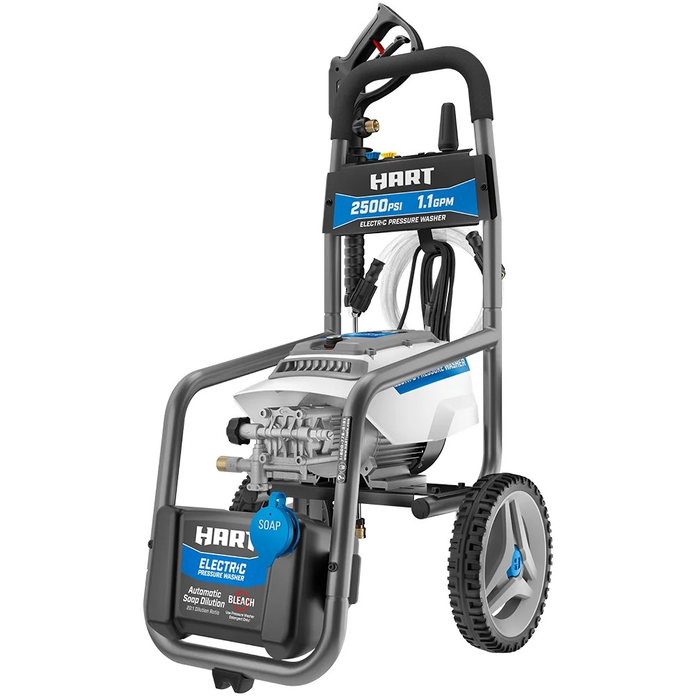 HART 2500 PSI at 1.1 GPM Brushless Electric Pressure Washer - Walmart.com | Walmart (US)
