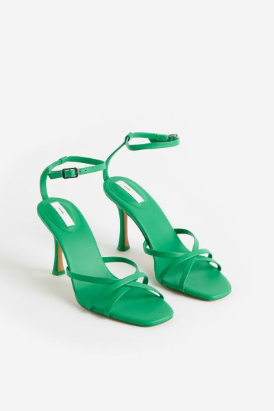 Ledersandalen mit Absatz | H&M (DE, AT, CH, NL, FI)
