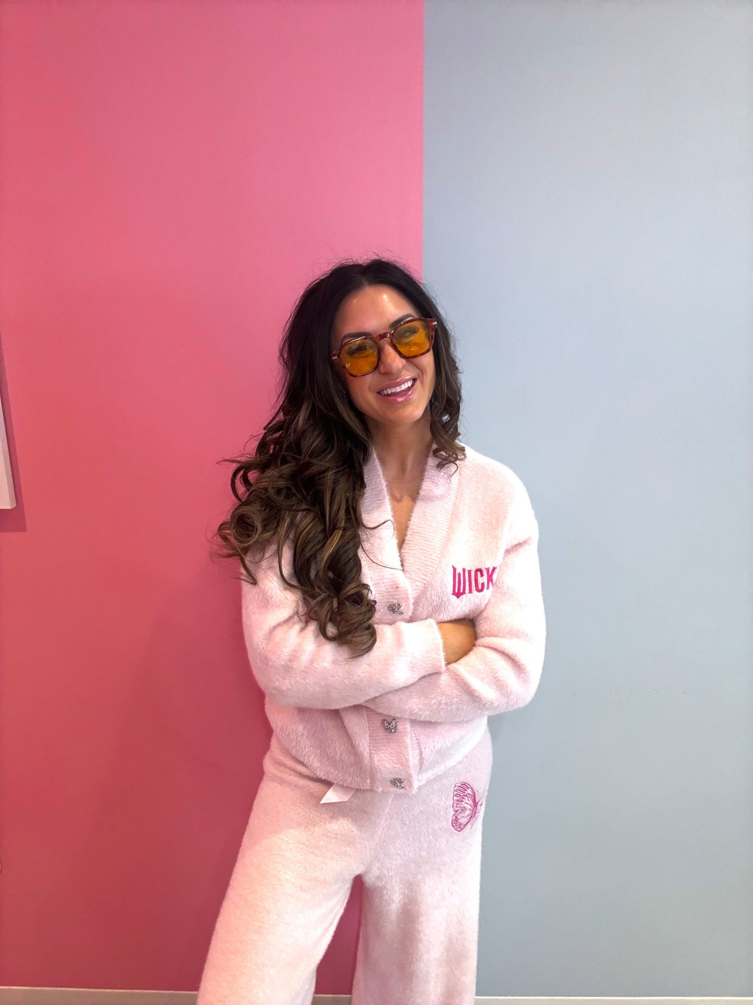 Pink cozy Glinda pajamas for WICKED! I wore them out and about like a tracksuit. Such a cute matching set for casual everyday,
around the house or running errands.


Pajamas
Mom life 
Matching set 
Christmas Pajamas
Gifts for her 


#LTKdayinmylife #LTKmomlife #LTKHoliday